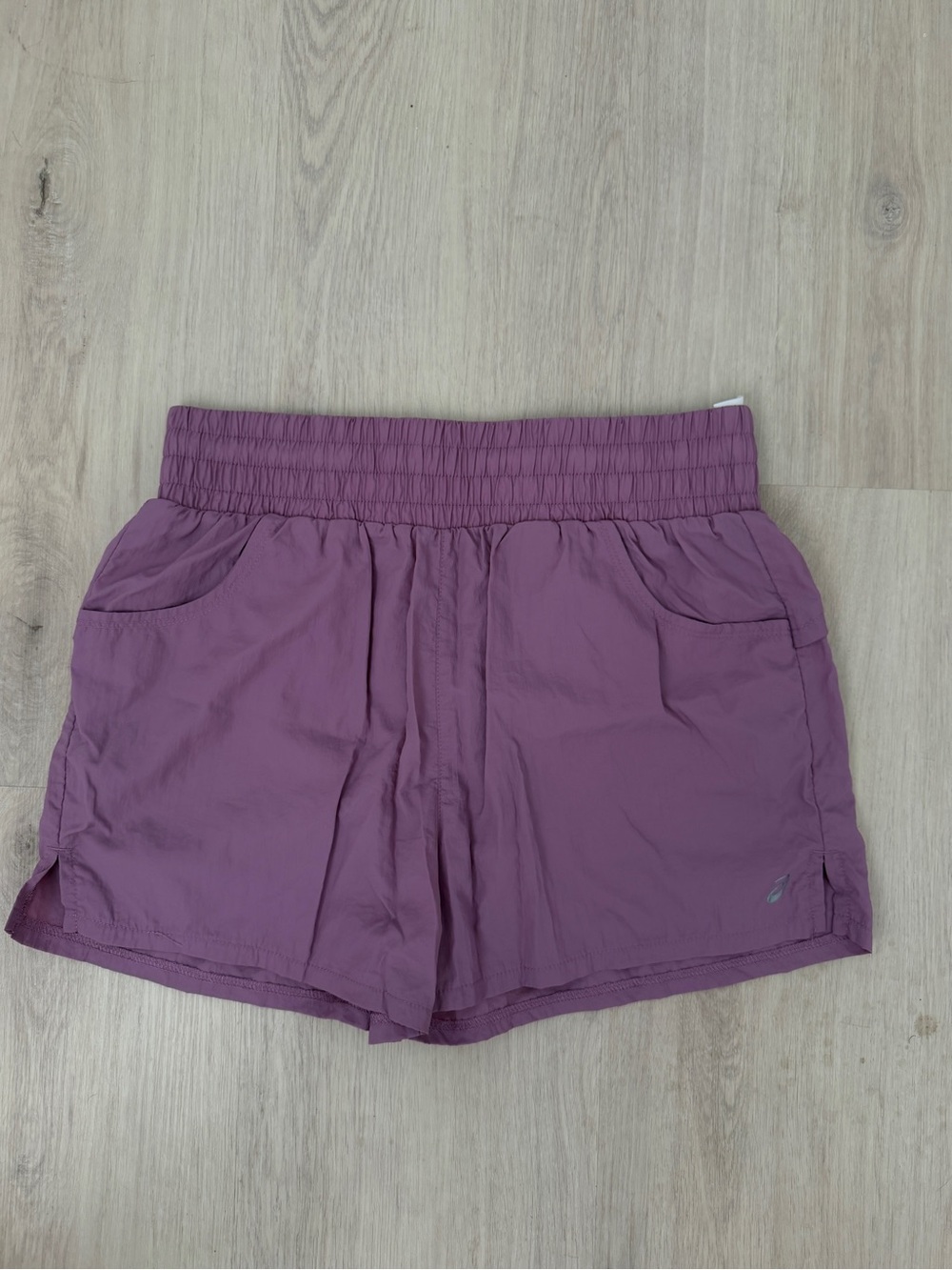 ASICS running Women's Lightweight Elastic Waist Shorts - Purple
